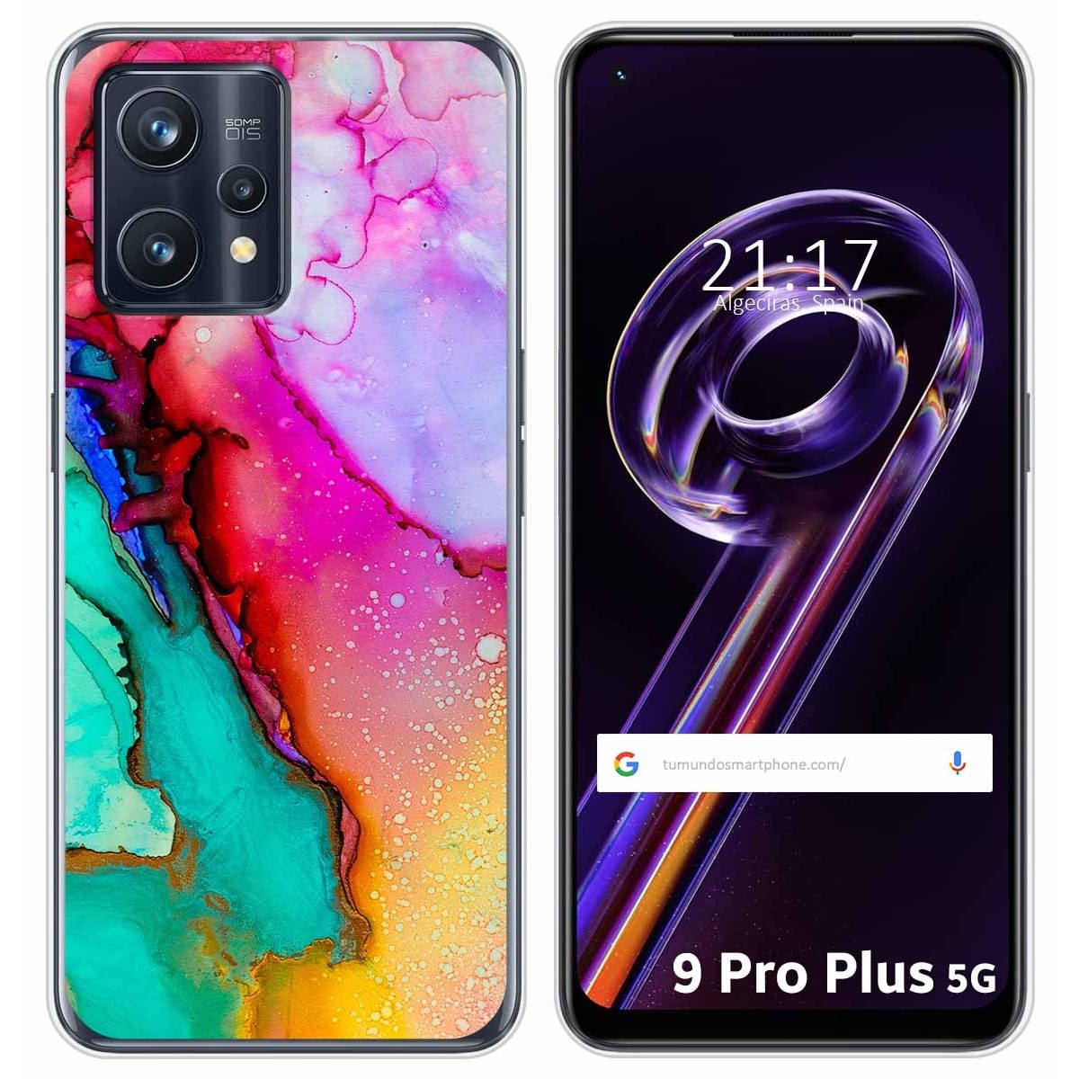 Funda Silicona para Realme 9 Pro Plus 5G diseño Mármol 15 Dibujos