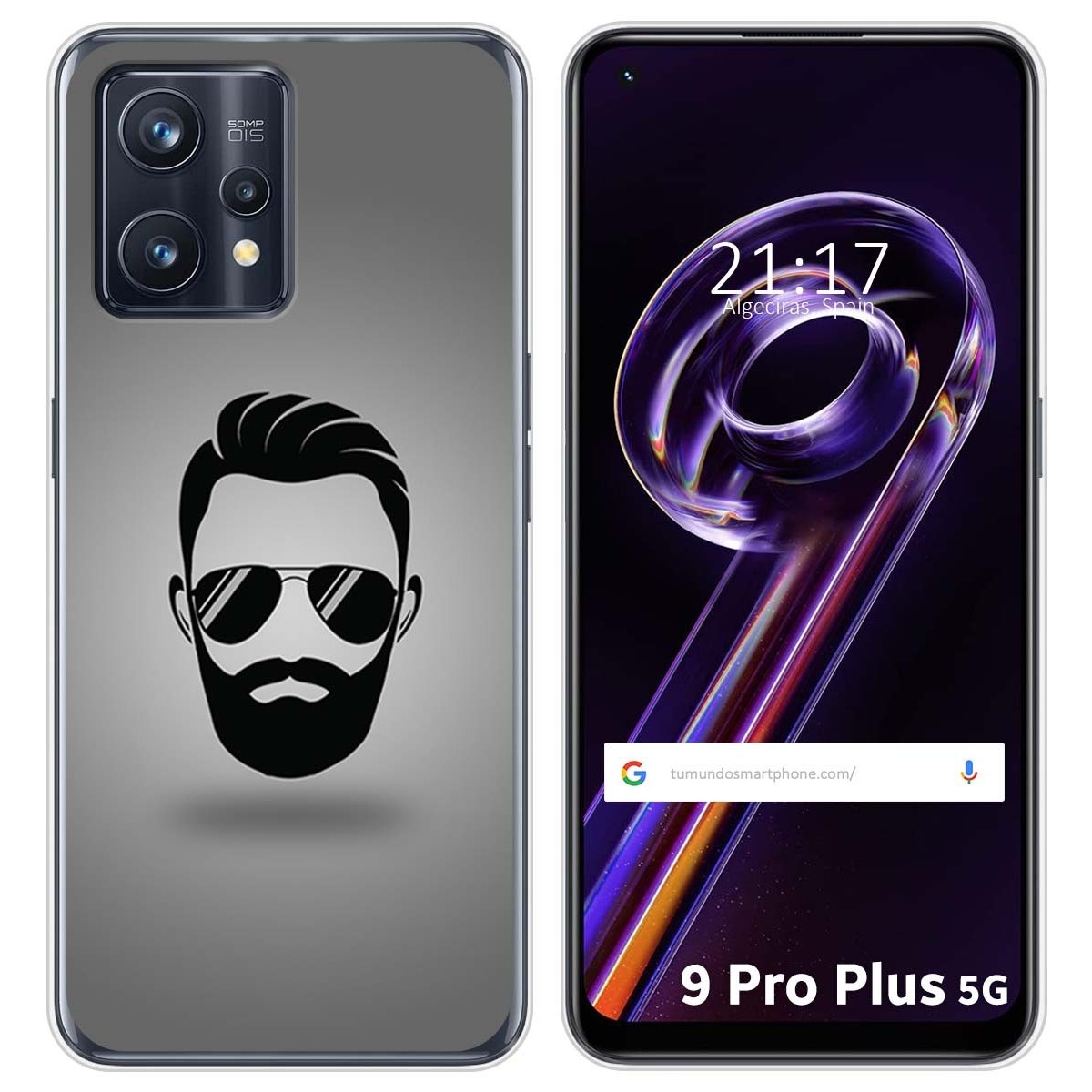 Funda Silicona para Realme 9 Pro Plus 5G diseño Barba Dibujos
