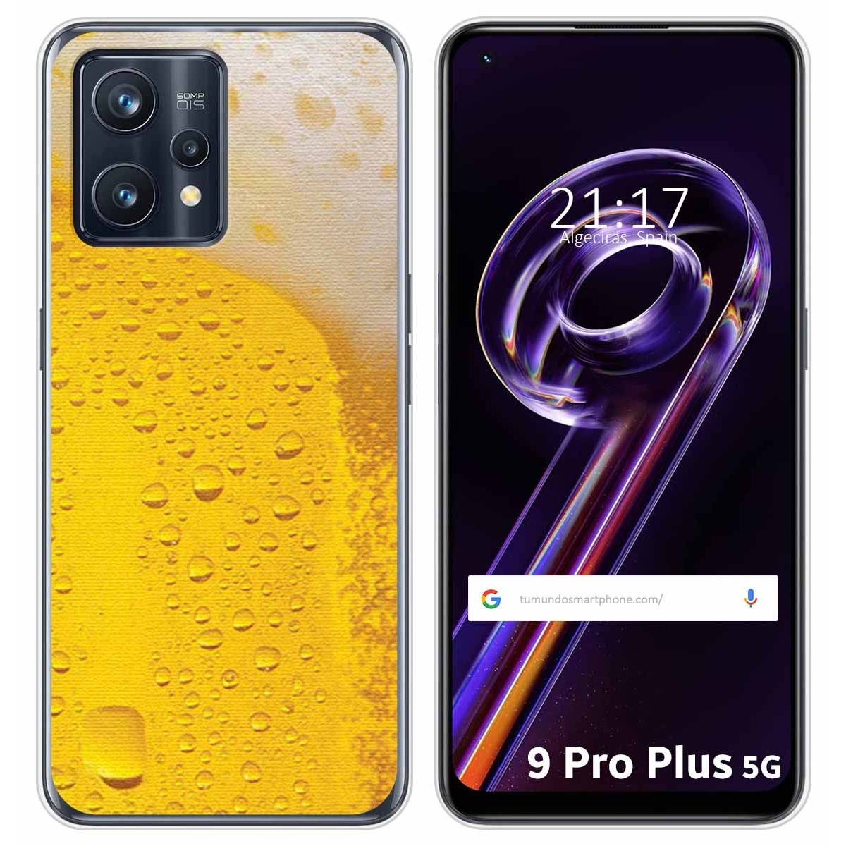 Funda Silicona para Realme 9 Pro Plus 5G diseño Cerveza Dibujos