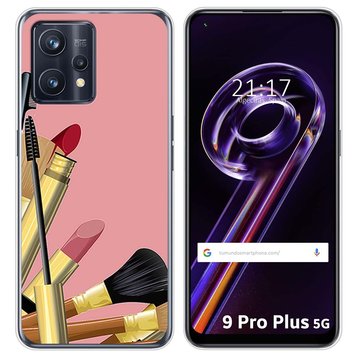Funda Silicona para Realme 9 Pro Plus 5G diseño Brochas Dibujos