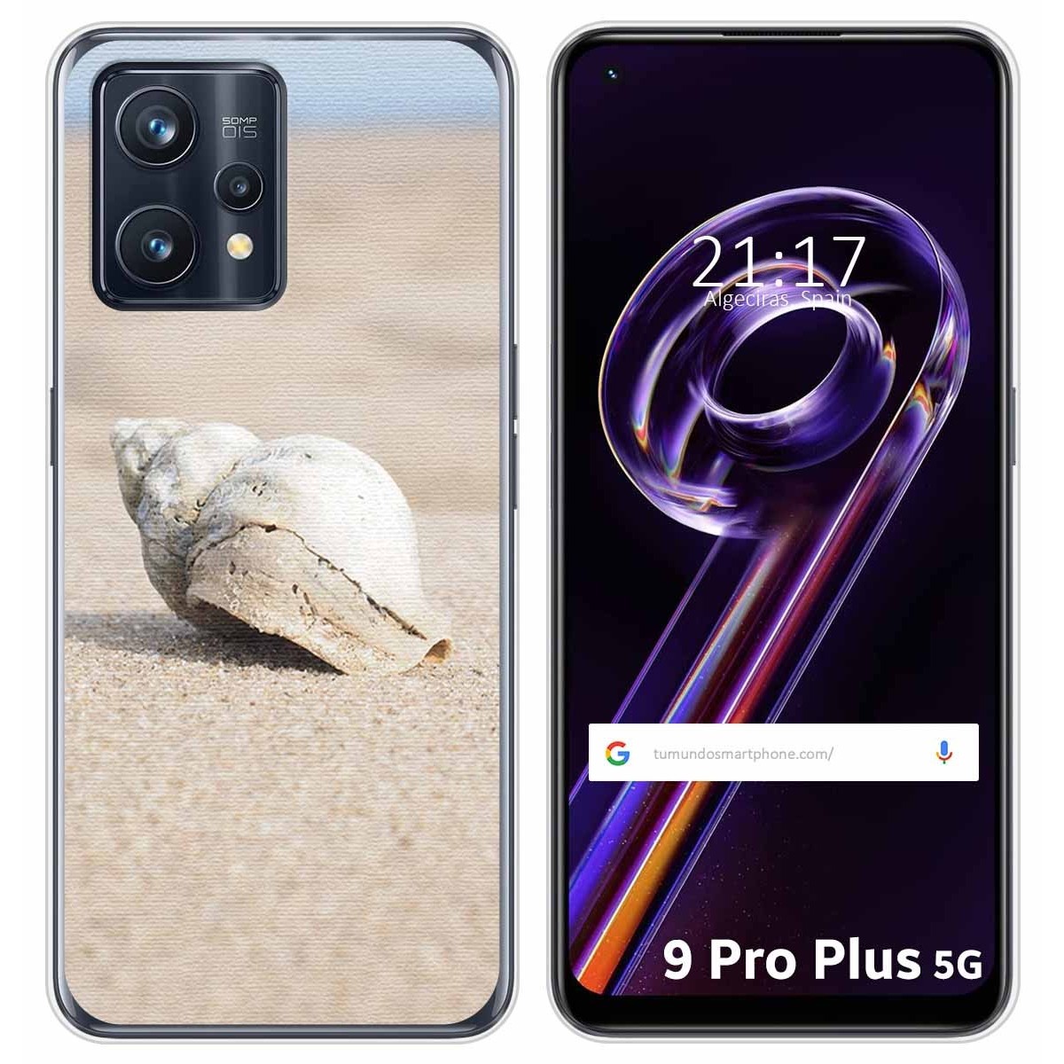 Funda Silicona para Realme 9 Pro Plus 5G diseño Concha Dibujos