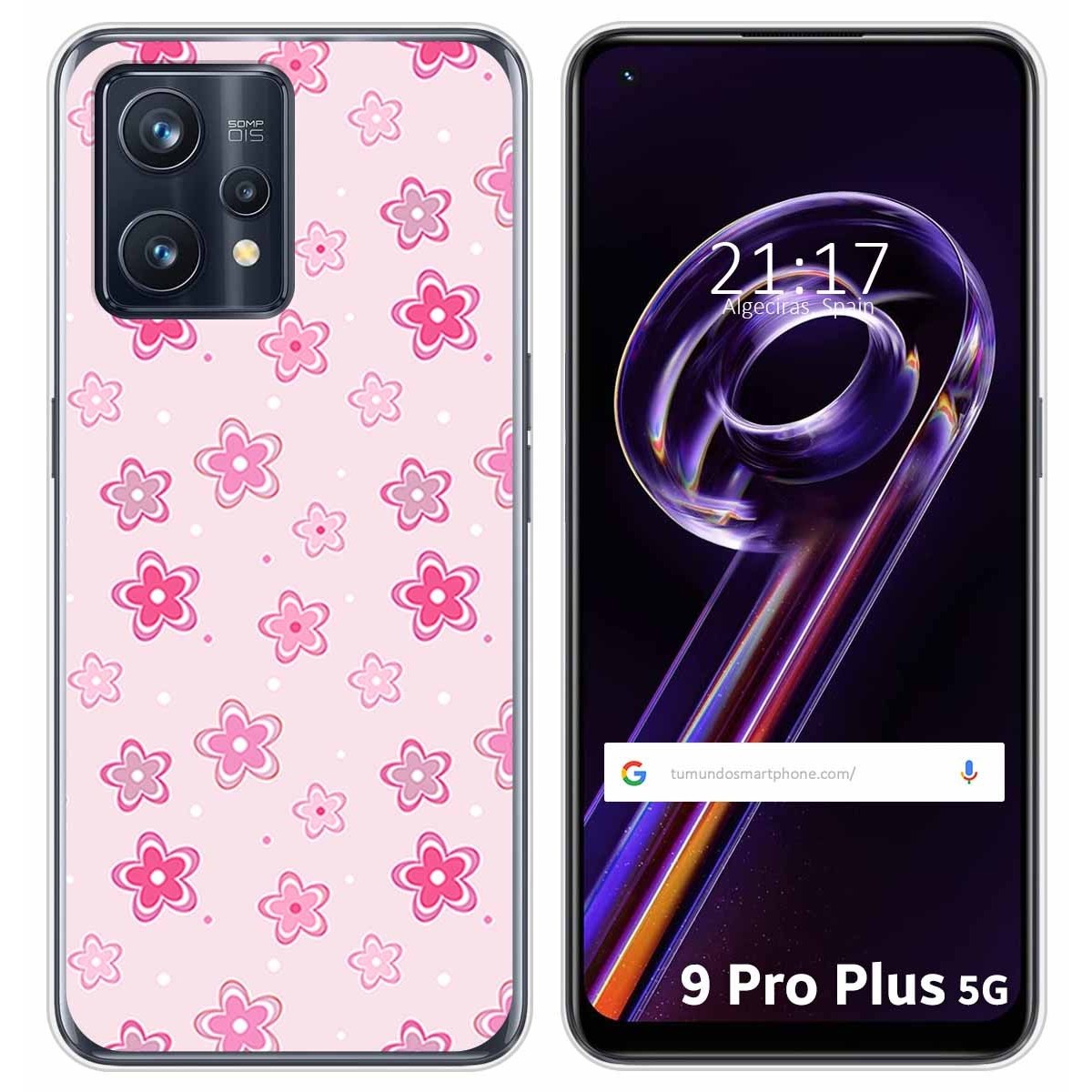 Funda Silicona para Realme 9 Pro Plus 5G diseño Flores Dibujos