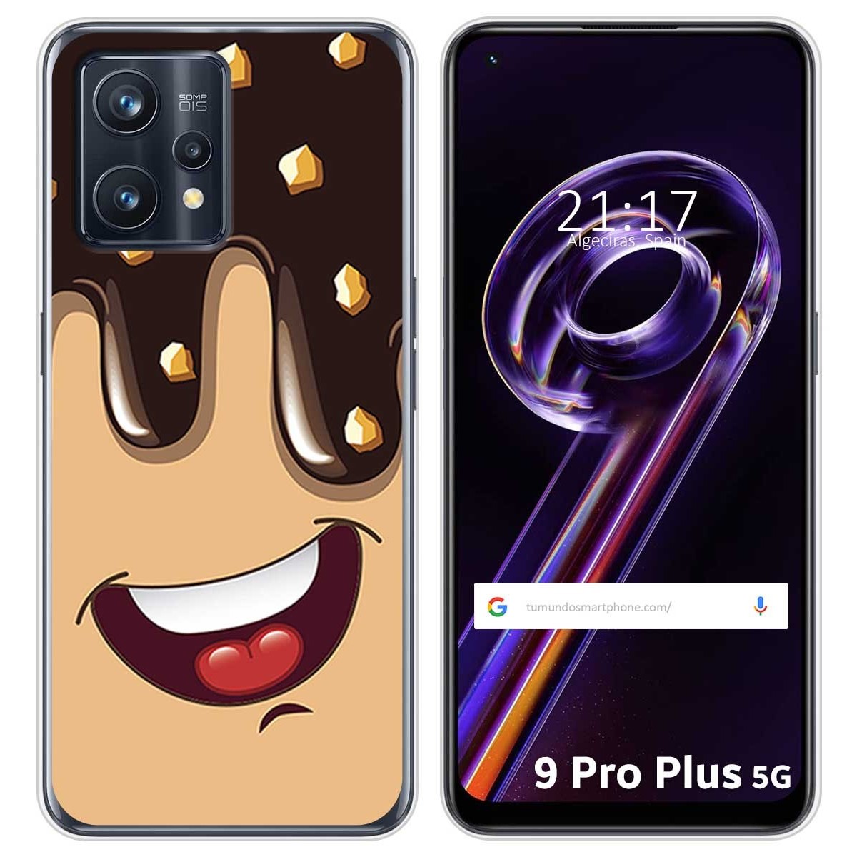 Funda Silicona para Realme 9 Pro Plus 5G diseño Helado Chocolate Dibujos