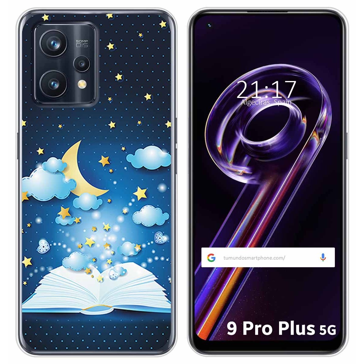 Funda Silicona para Realme 9 Pro Plus 5G diseño Libro Cuentos Dibujos