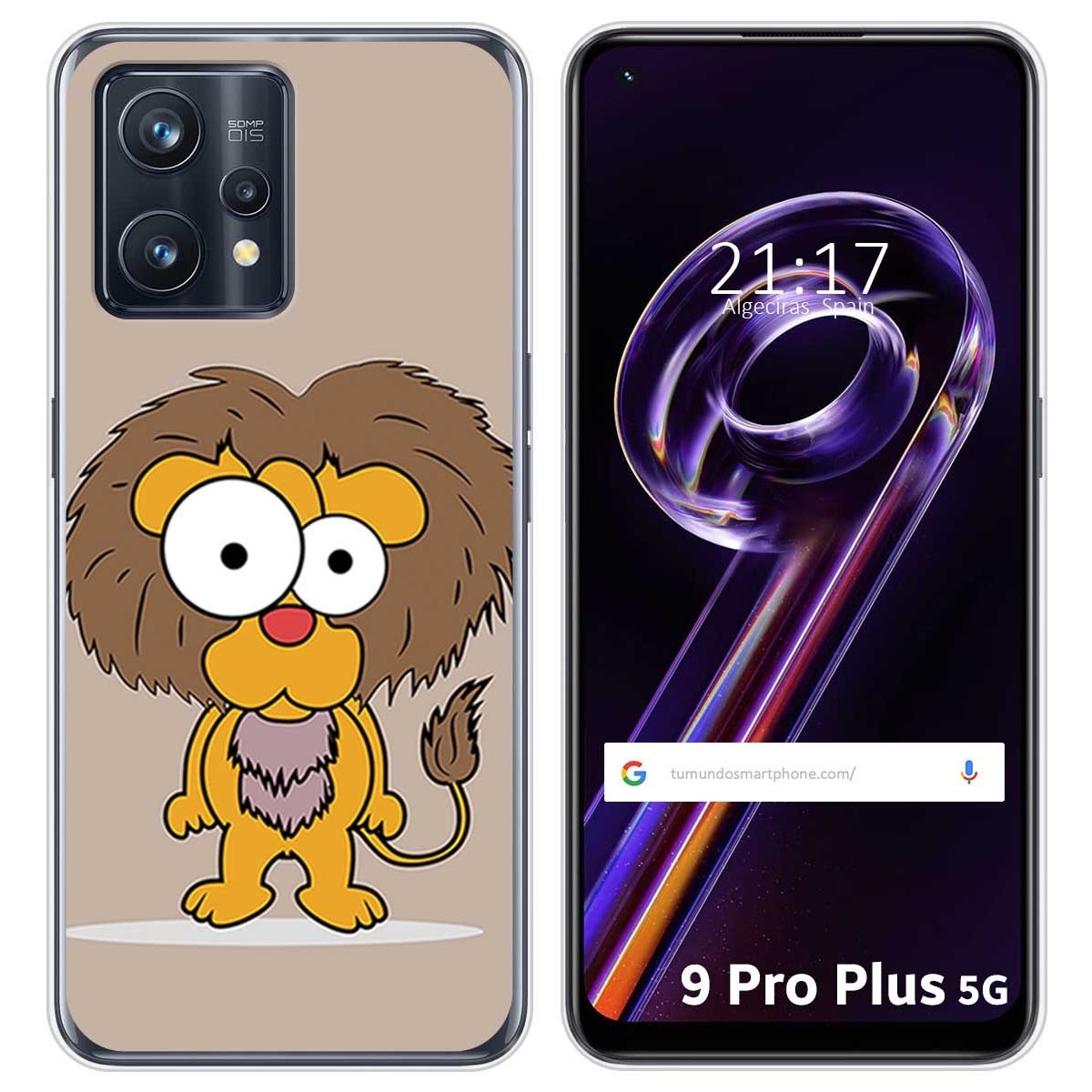 Funda Silicona para Realme 9 Pro Plus 5G diseño Leon Dibujos