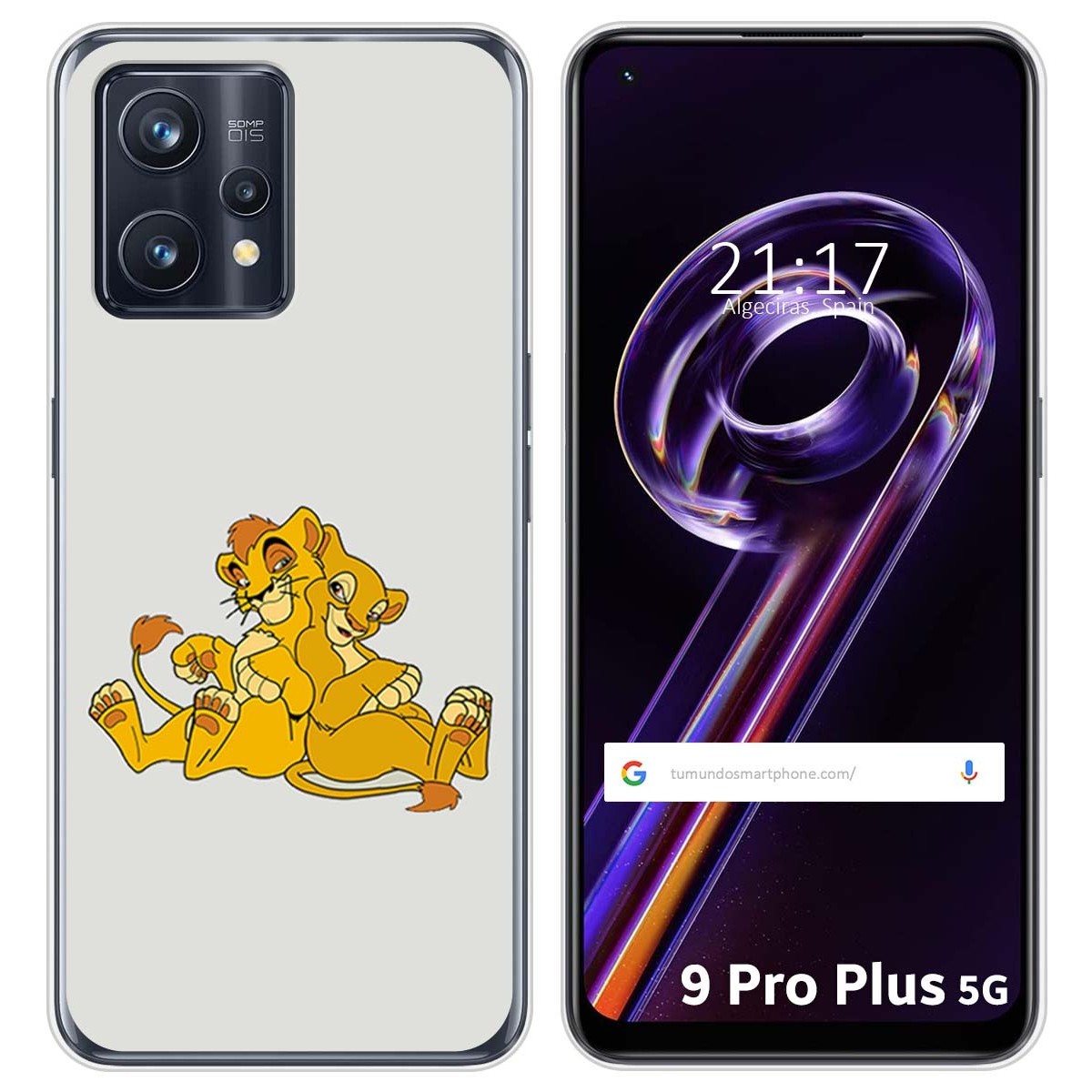 Funda Silicona para Realme 9 Pro Plus 5G diseño Leones Dibujos