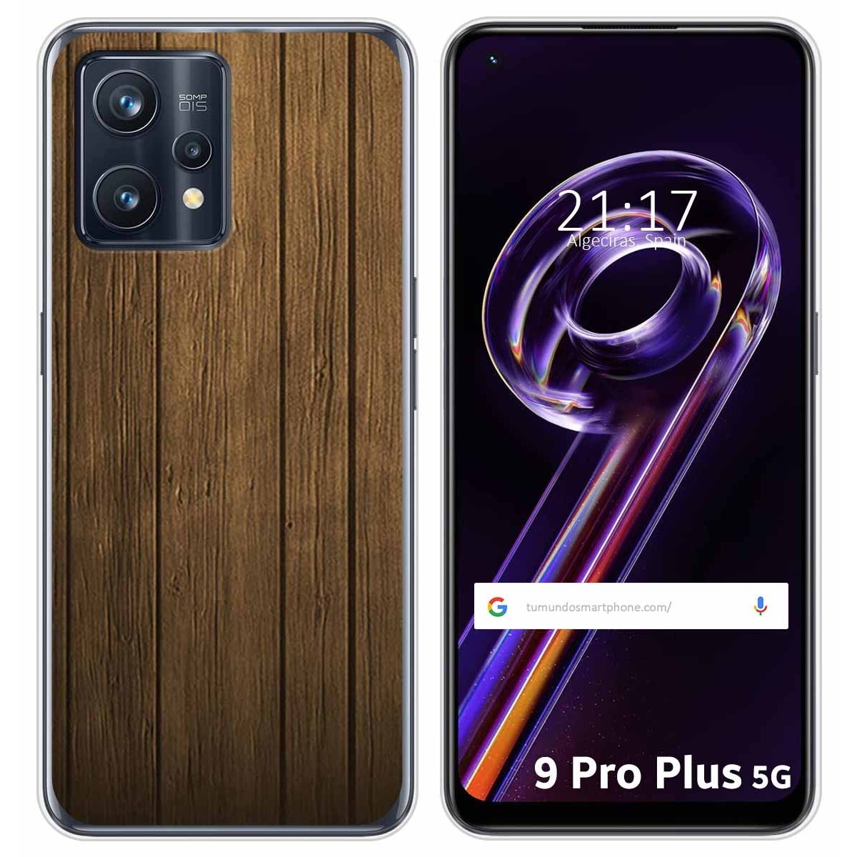 Funda Silicona para Realme 9 Pro Plus 5G diseño Madera Dibujos