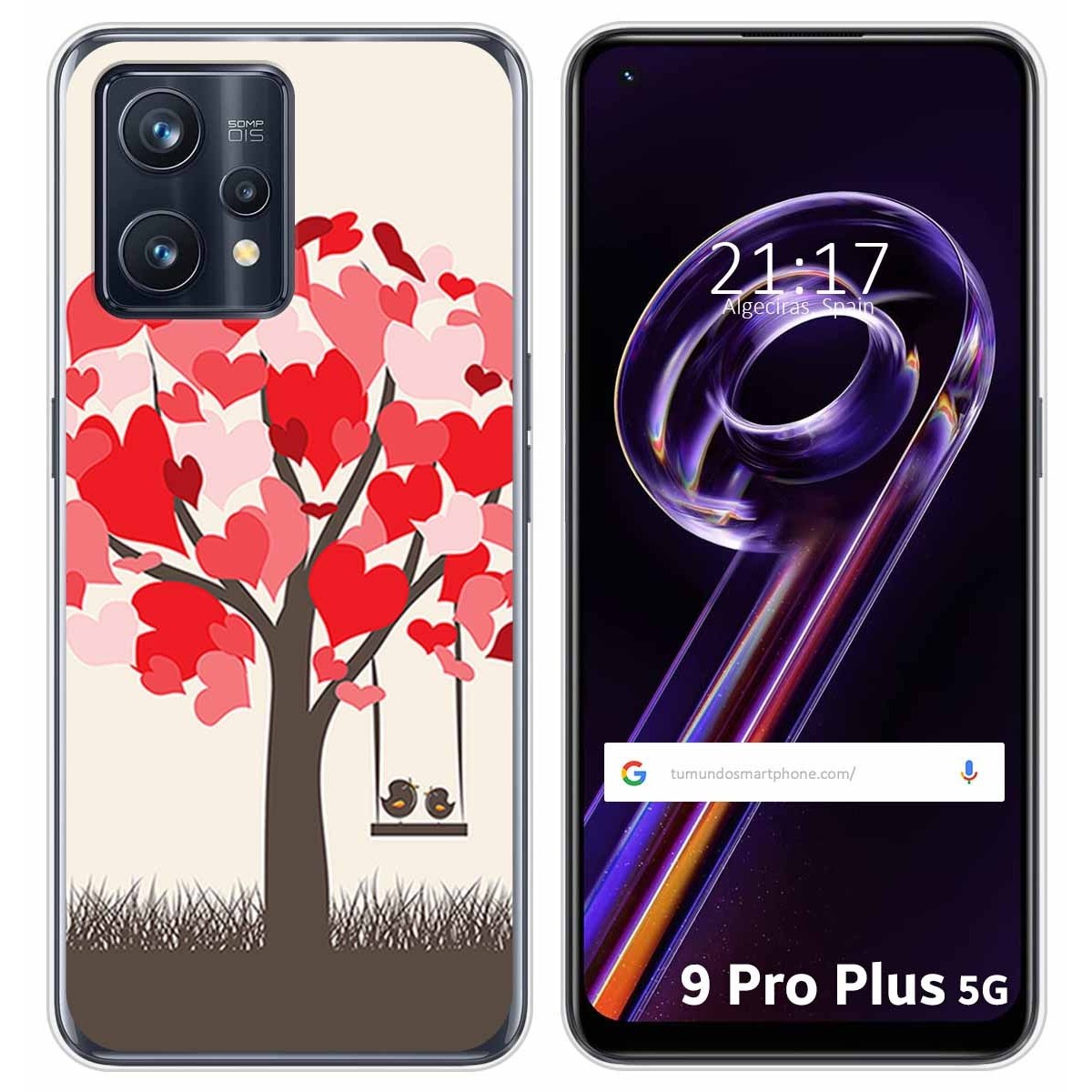 Funda Silicona para Realme 9 Pro Plus 5G diseño Pajaritos Dibujos