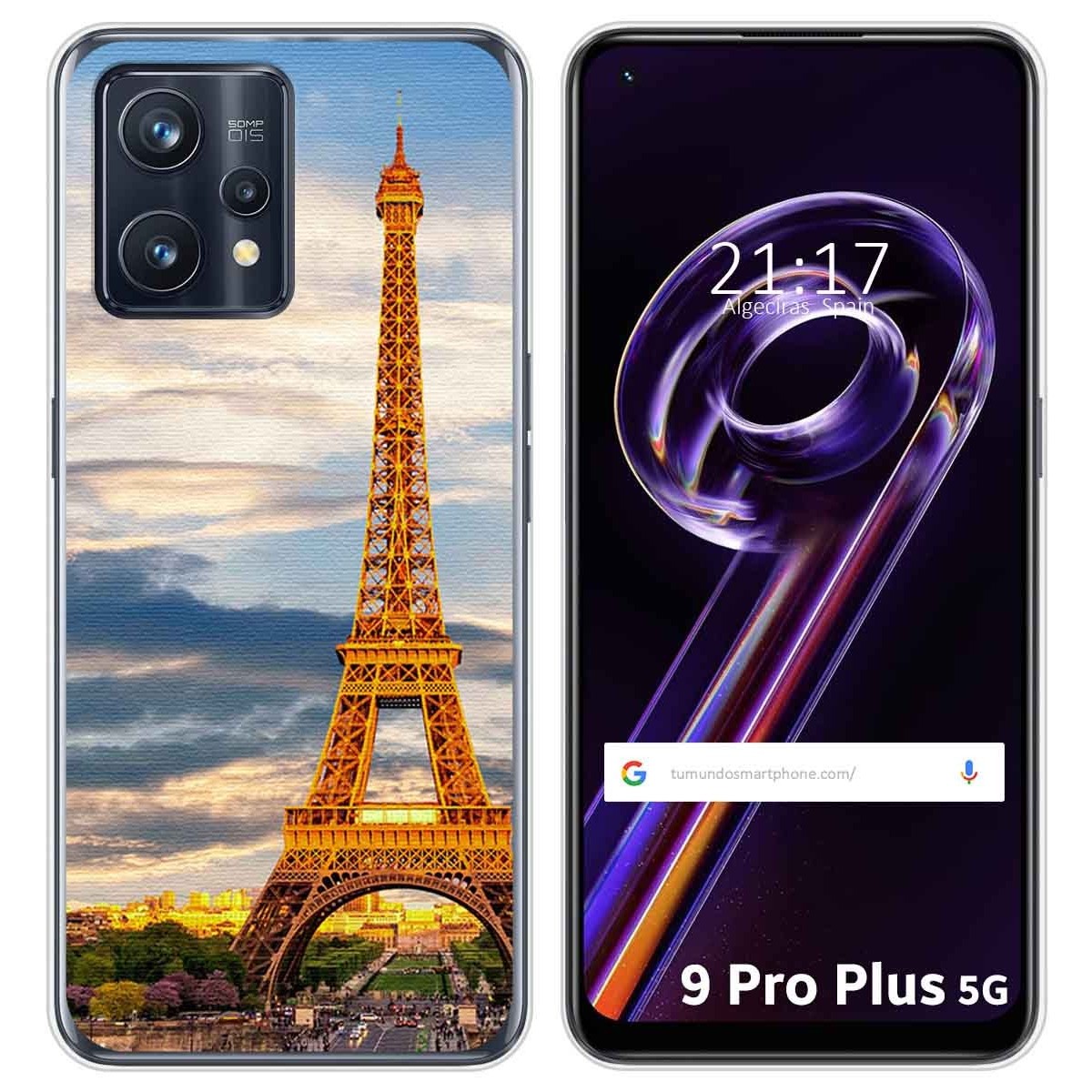Funda Silicona para Realme 9 Pro Plus 5G diseño Paris Dibujos