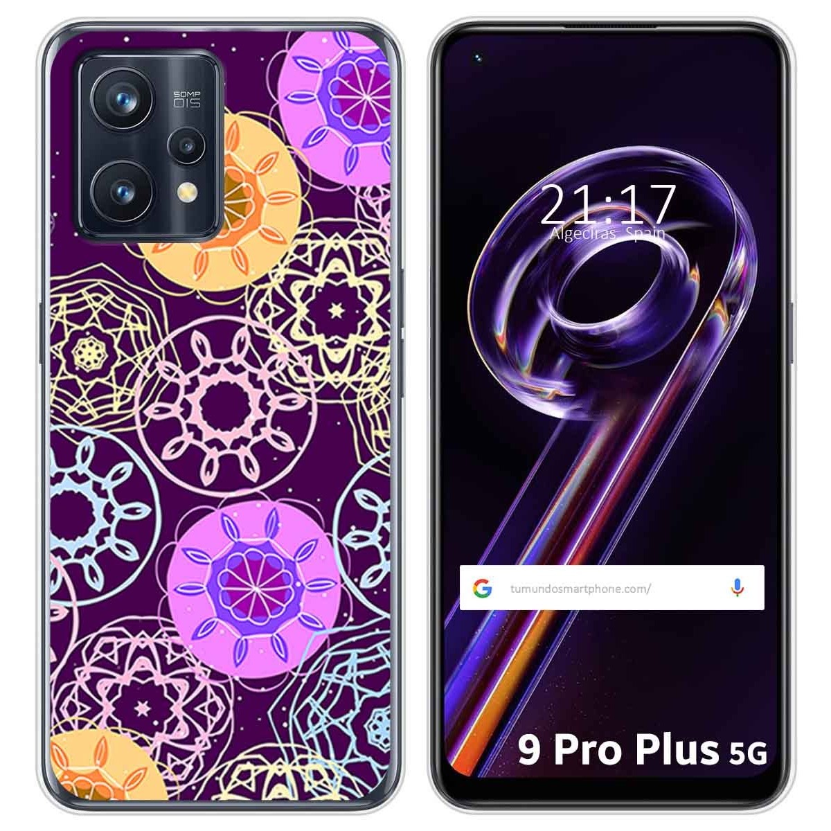 Funda Silicona para Realme 9 Pro Plus 5G diseño Radial Dibujos
