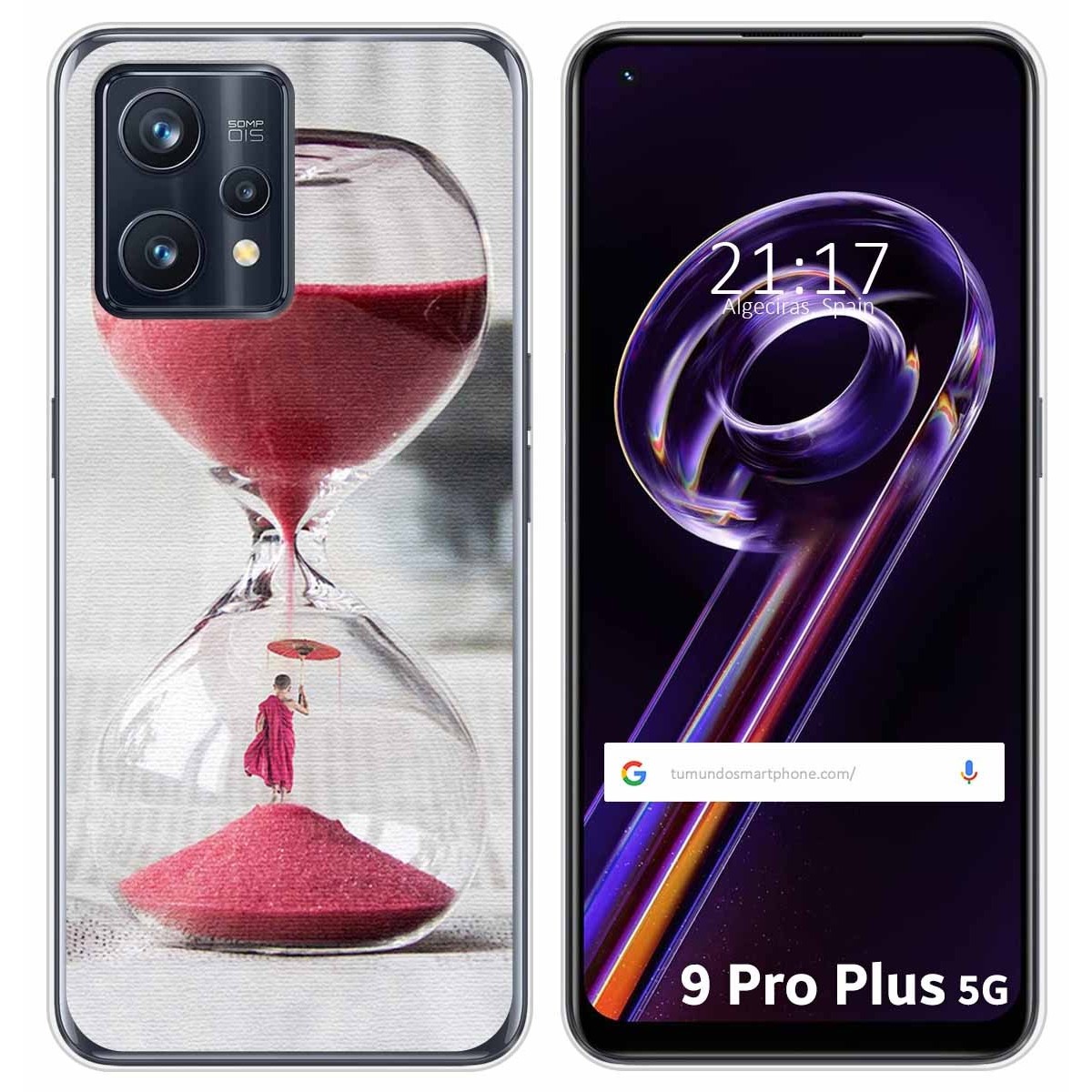 Funda Silicona para Realme 9 Pro Plus 5G diseño Reloj Dibujos