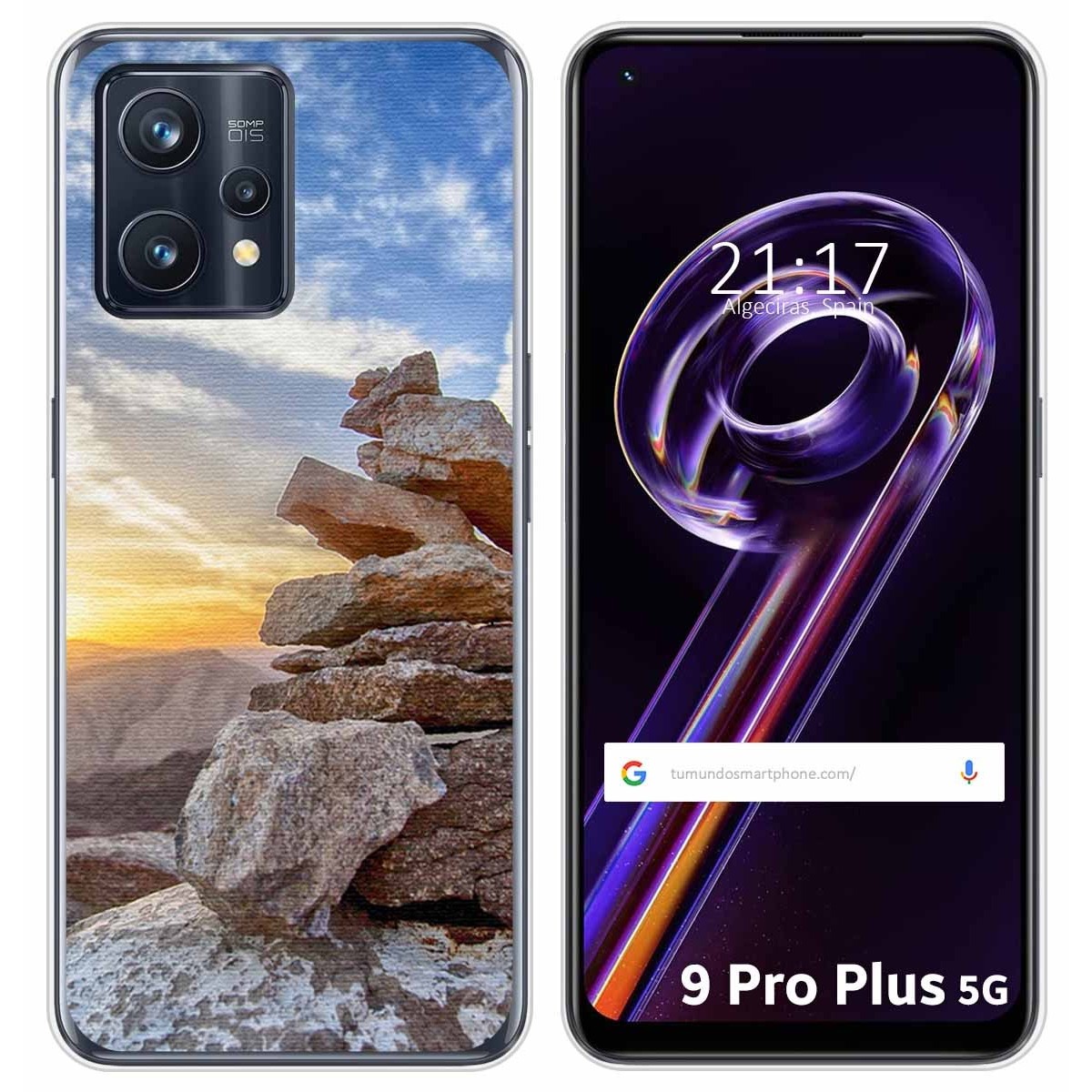 Funda Silicona para Realme 9 Pro Plus 5G diseño Sunset Dibujos