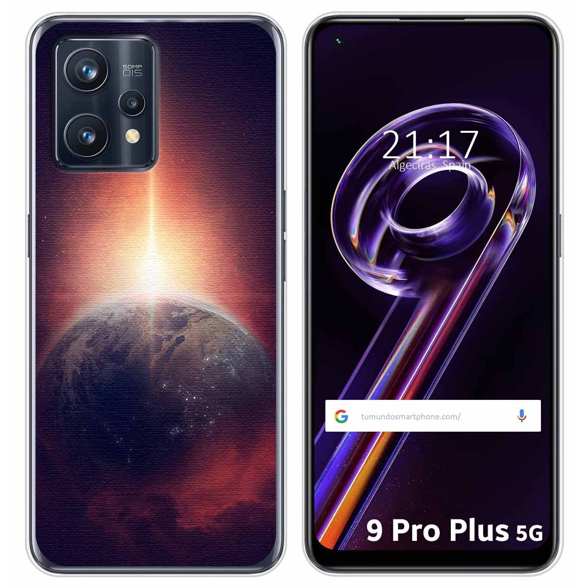 Funda Silicona para Realme 9 Pro Plus 5G diseño Tierra Dibujos