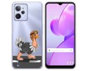 Funda Silicona Transparente para Realme C31 diseño Avestruz Dibujos