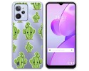 Funda Silicona Transparente para Realme C31 diseño Cactus Dibujos
