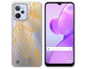 Funda Silicona Transparente para Realme C31 diseño Hojas Dibujos