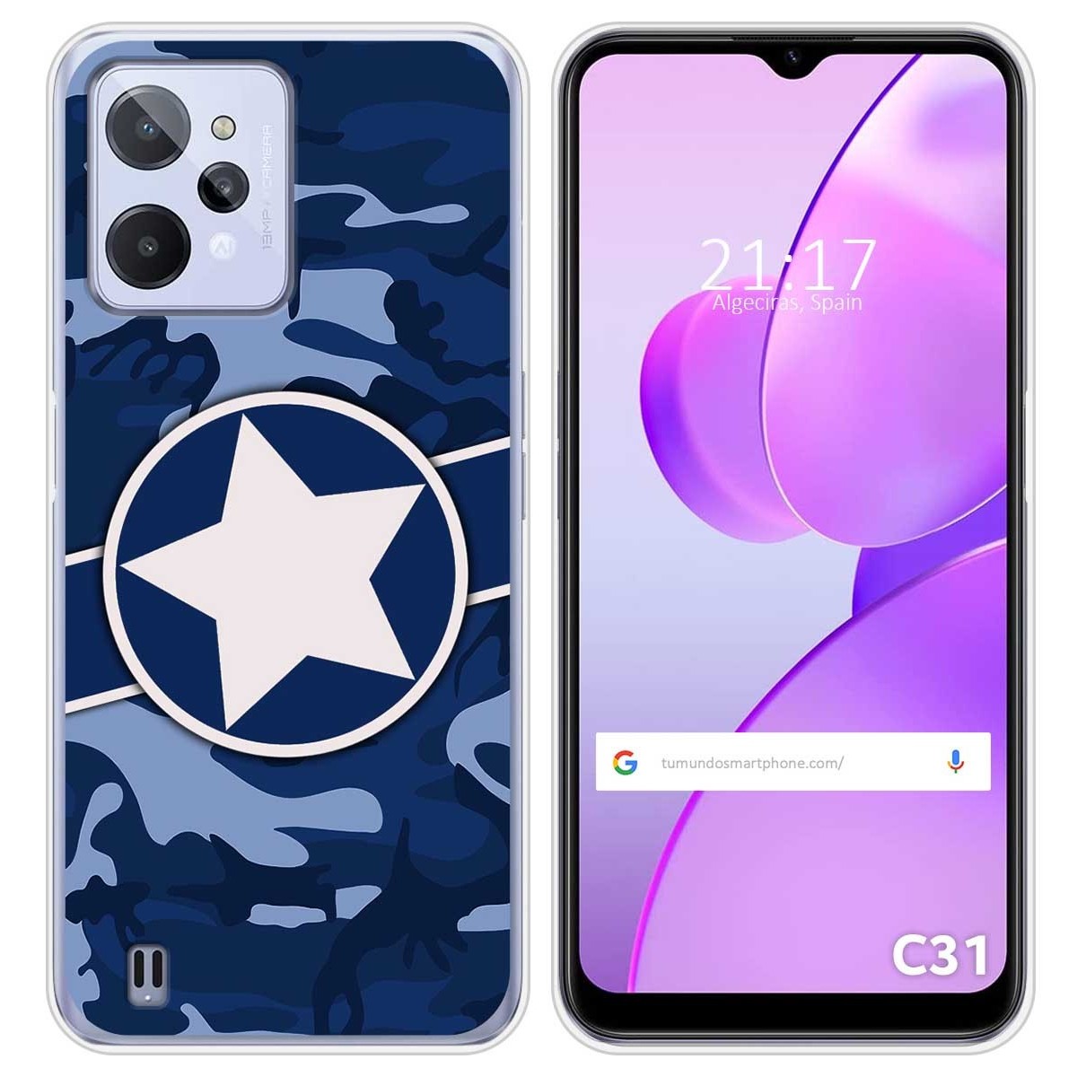 Funda Silicona para Realme C31 diseño Camuflaje 03 Dibujos