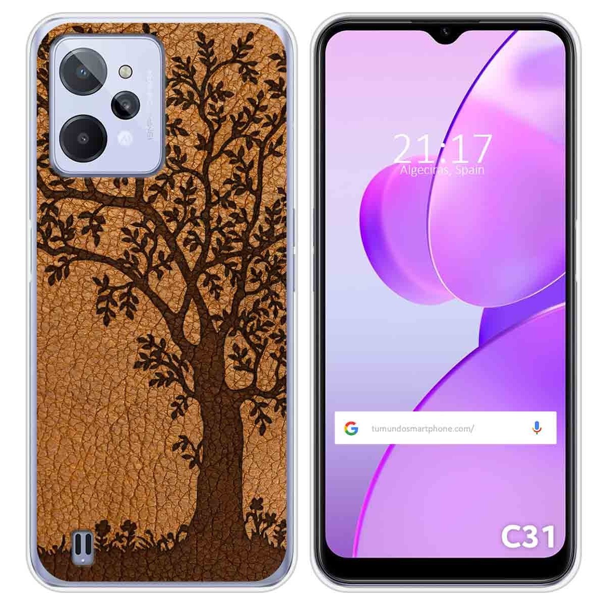 Funda Silicona para Realme C31 diseño Cuero 03 Dibujos
