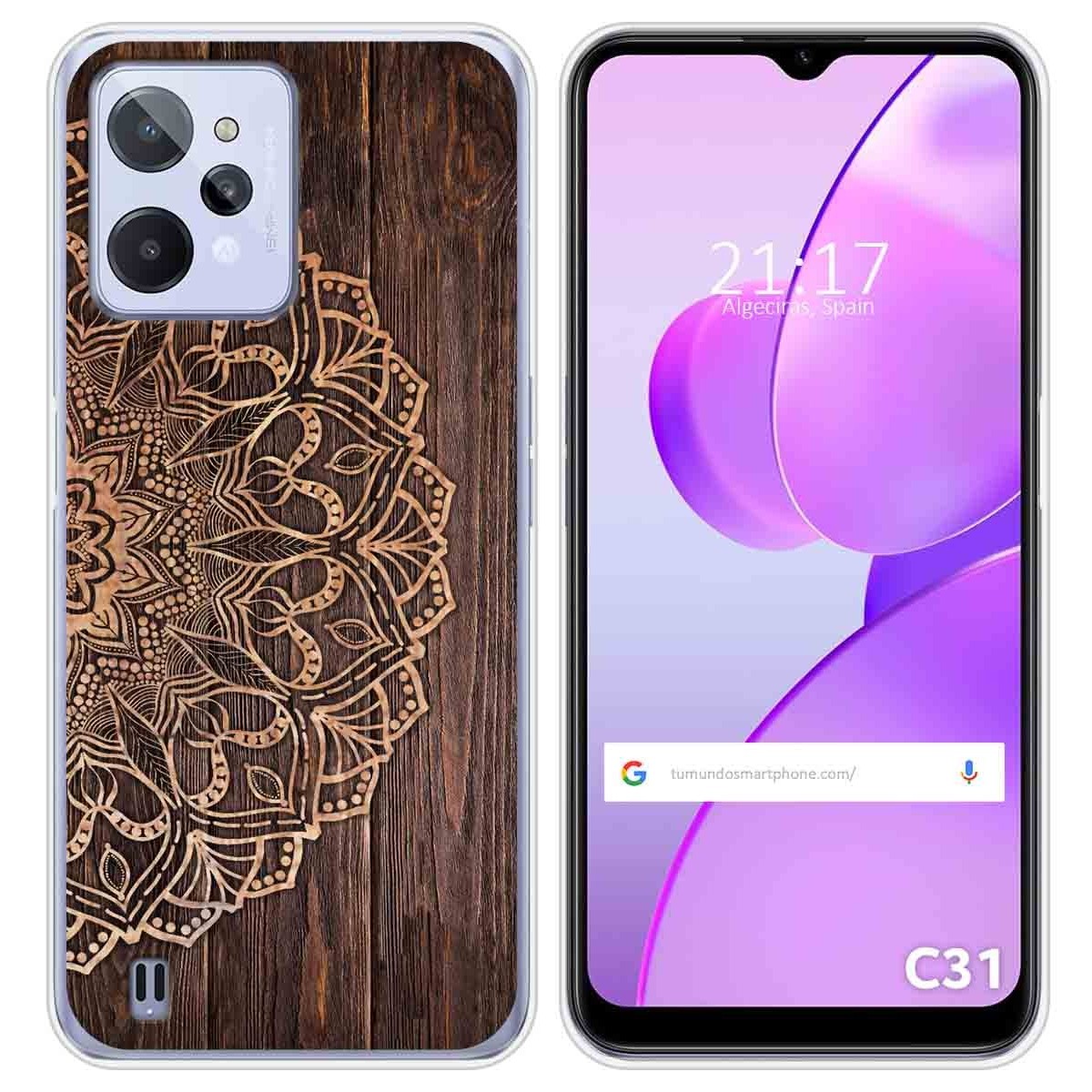 Funda Silicona para Realme C31 diseño Madera 06 Dibujos