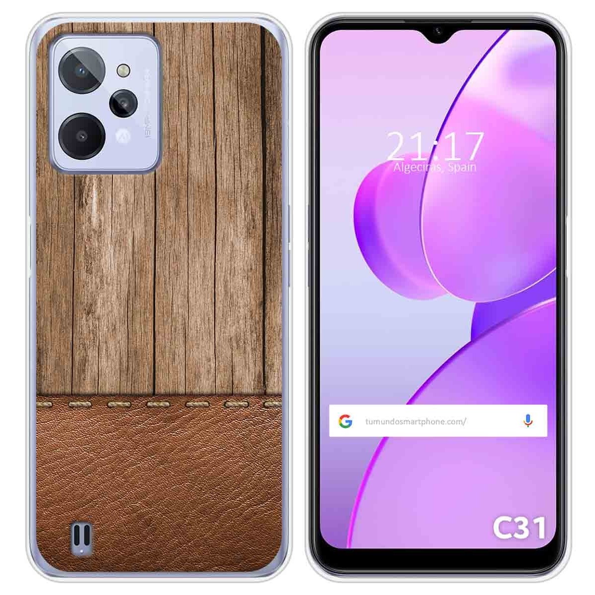 Funda Silicona para Realme C31 diseño Madera 09 Dibujos