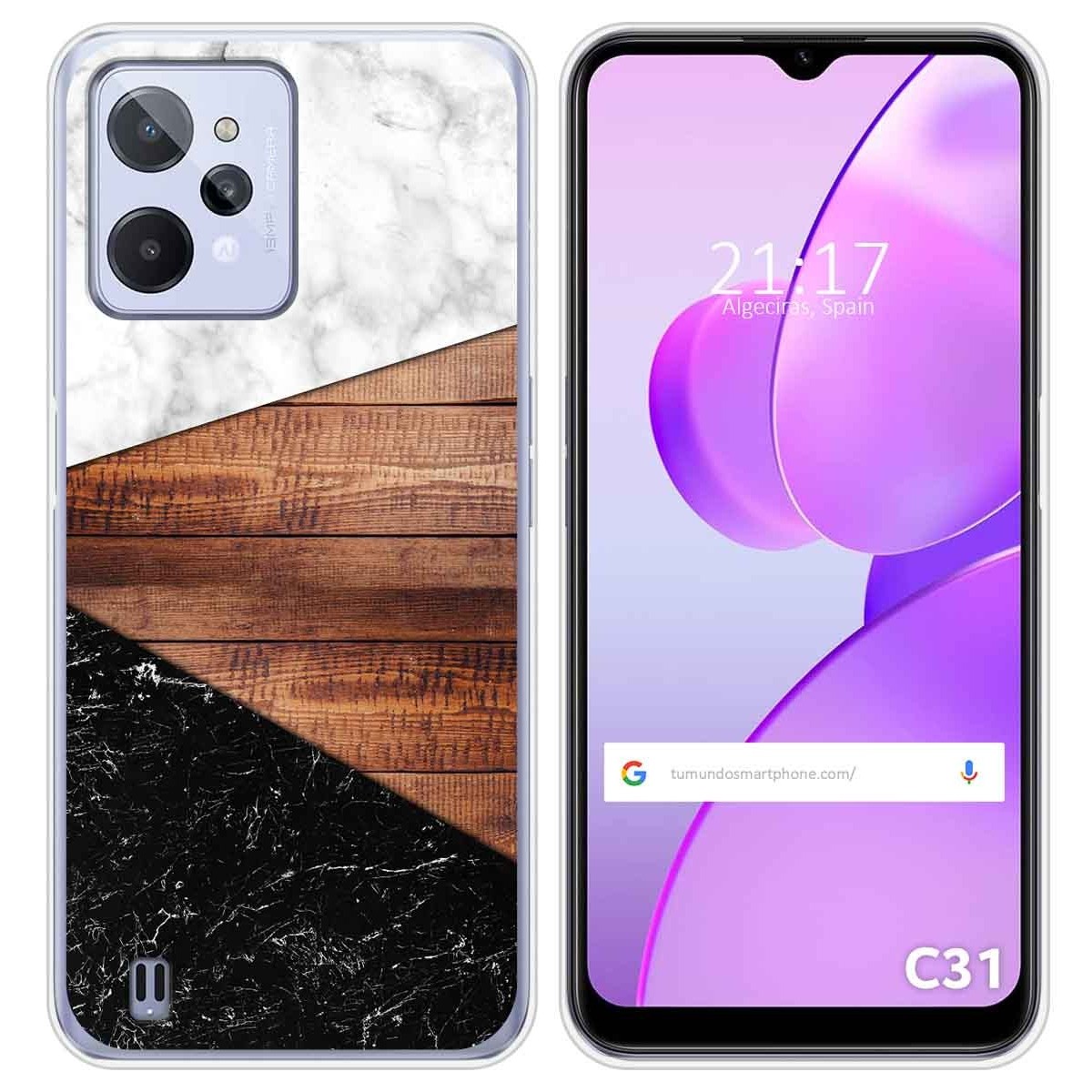 Funda Silicona para Realme C31 diseño Mármol 11 Dibujos