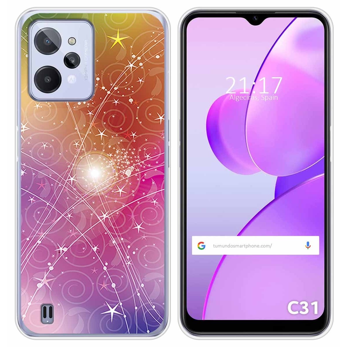 Funda Silicona para Realme C31 diseño Abstracto Dibujos