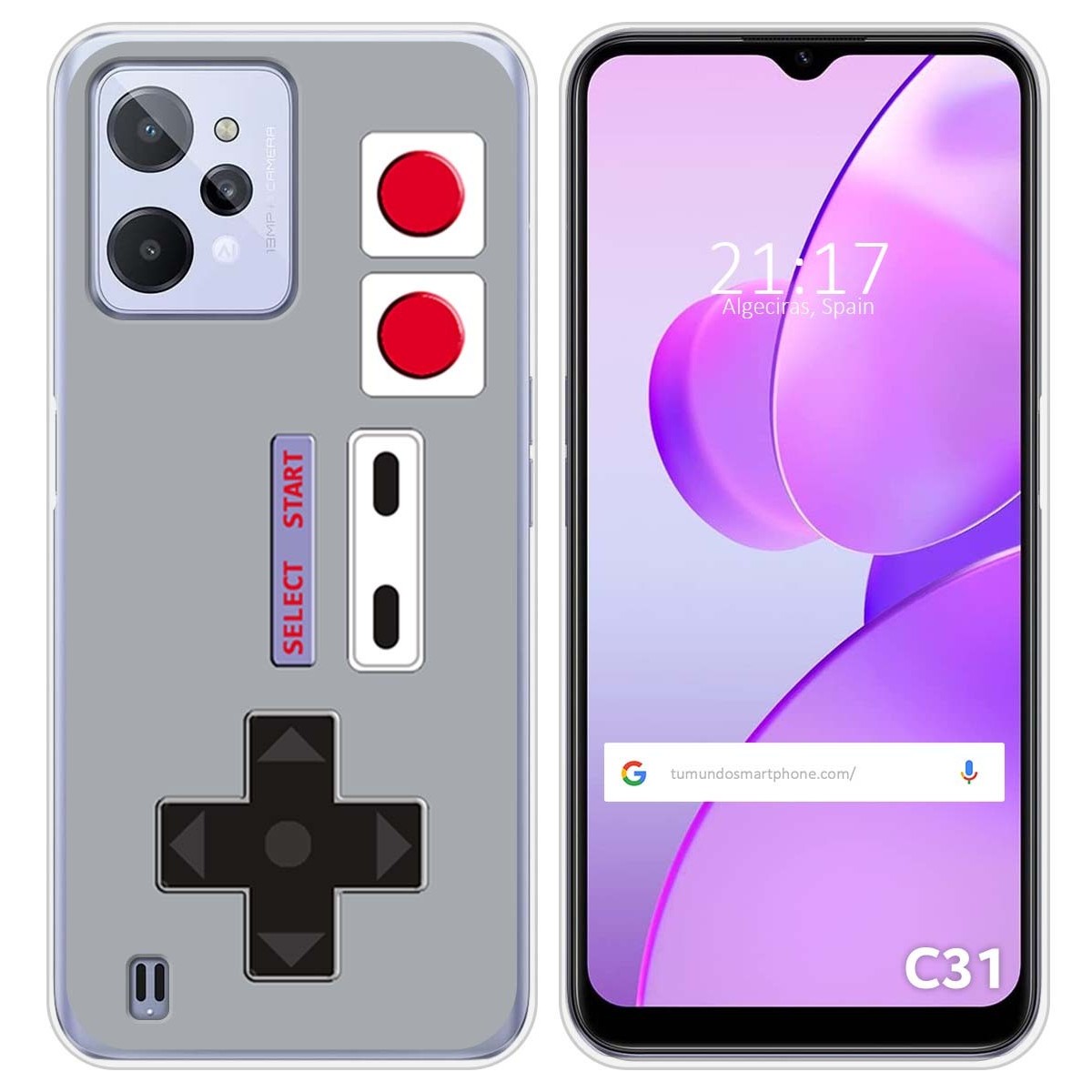Funda Silicona para Realme C31 diseño Consola Dibujos