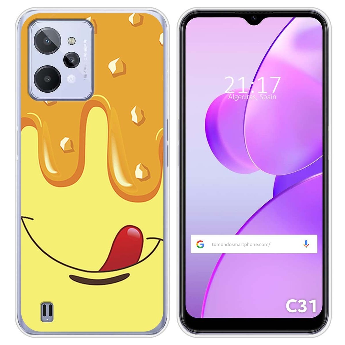Funda Silicona para Realme C31 diseño Helado Vainilla Dibujos