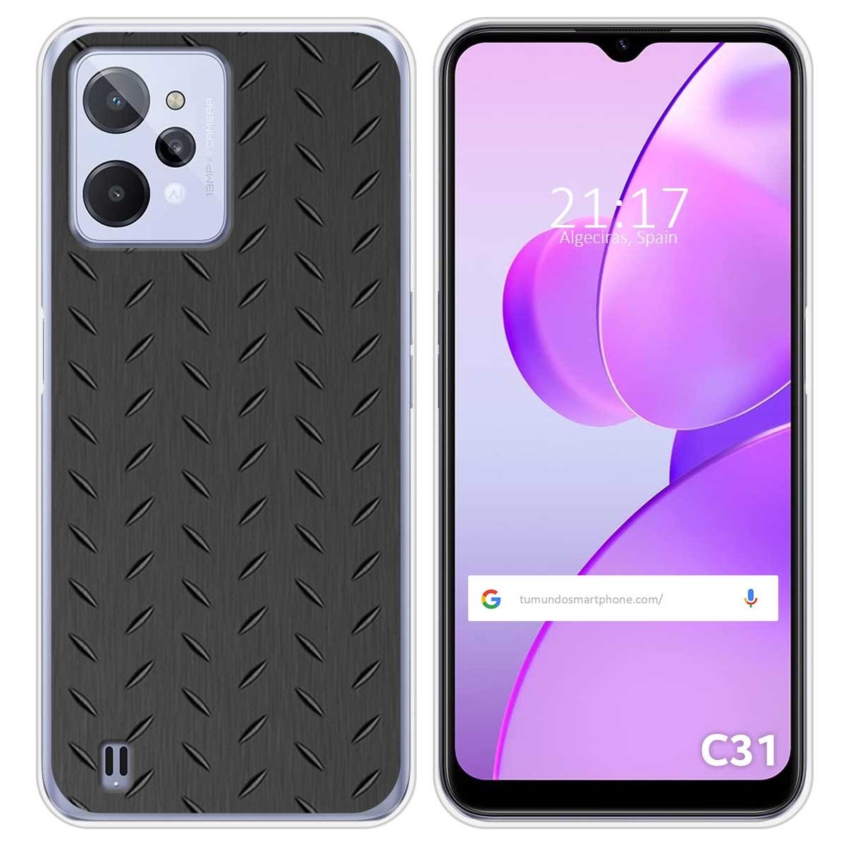 Funda Silicona para Realme C31 diseño Metal Dibujos