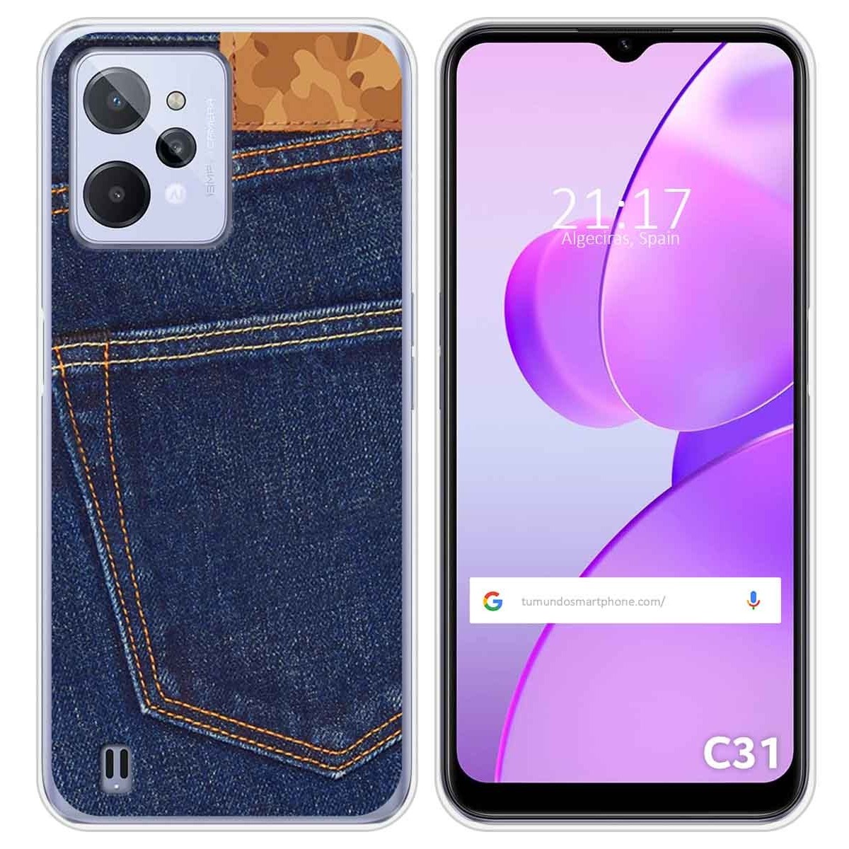 Funda Silicona para Realme C31 diseño Vaquero Dibujos
