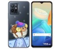 Funda Silicona Transparente para Vivo Y55 5G diseño Cabra Dibujos