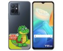 Funda Silicona Transparente para Vivo Y55 5G diseño Coco Dibujos