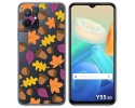 Funda Silicona Transparente para Vivo Y55 5G diseño Otoño Dibujos