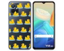 Funda Silicona Transparente para Vivo Y55 5G diseño Pato Dibujos