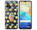 Funda Silicona Transparente para Vivo Y55 5G diseño Piña Dibujos