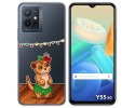 Funda Silicona Transparente para Vivo Y55 5G diseño Suricata Dibujos
