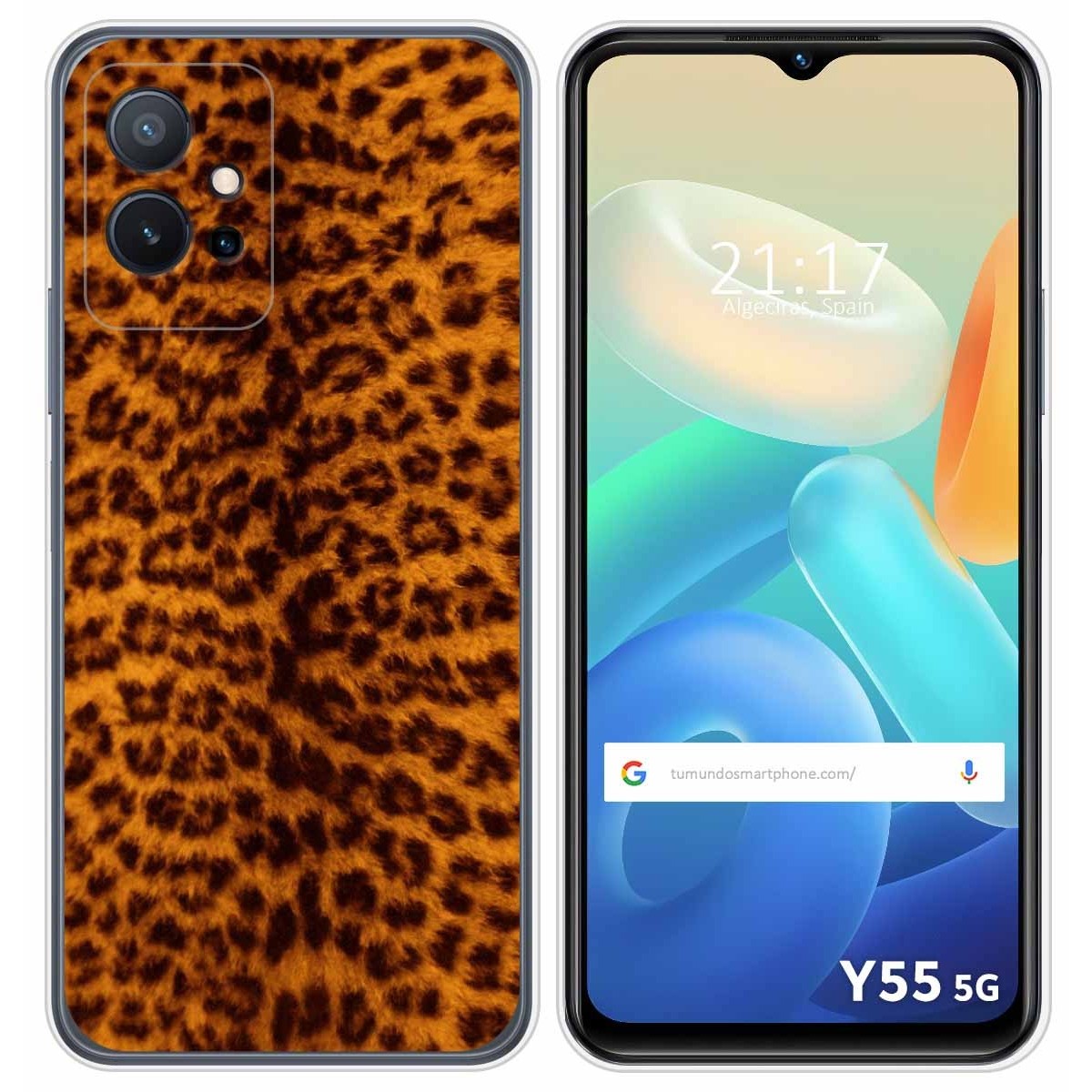 Funda Silicona para Vivo Y55 5G diseño Animal 03 Dibujos