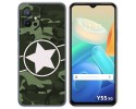 Funda Silicona para Vivo Y55 5G diseño Camuflaje 01 Dibujos
