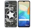 Funda Silicona para Vivo Y55 5G diseño Camuflaje 02 Dibujos