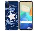 Funda Silicona para Vivo Y55 5G diseño Camuflaje 03 Dibujos