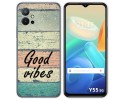 Funda Silicona para Vivo Y55 5G diseño Madera 01 Dibujos