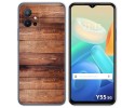 Funda Silicona para Vivo Y55 5G diseño Madera 02 Dibujos