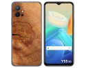 Funda Silicona para Vivo Y55 5G diseño Madera 04 Dibujos