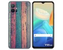 Funda Silicona para Vivo Y55 5G diseño Madera 10 Dibujos