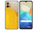 Funda Silicona para Vivo Y55 5G diseño Cerveza Dibujos