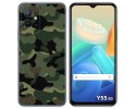 Funda Silicona para Vivo Y55 5G diseño Camuflaje Dibujos