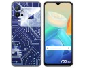 Funda Silicona para Vivo Y55 5G diseño Circuito Dibujos