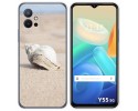 Funda Silicona para Vivo Y55 5G diseño Concha Dibujos