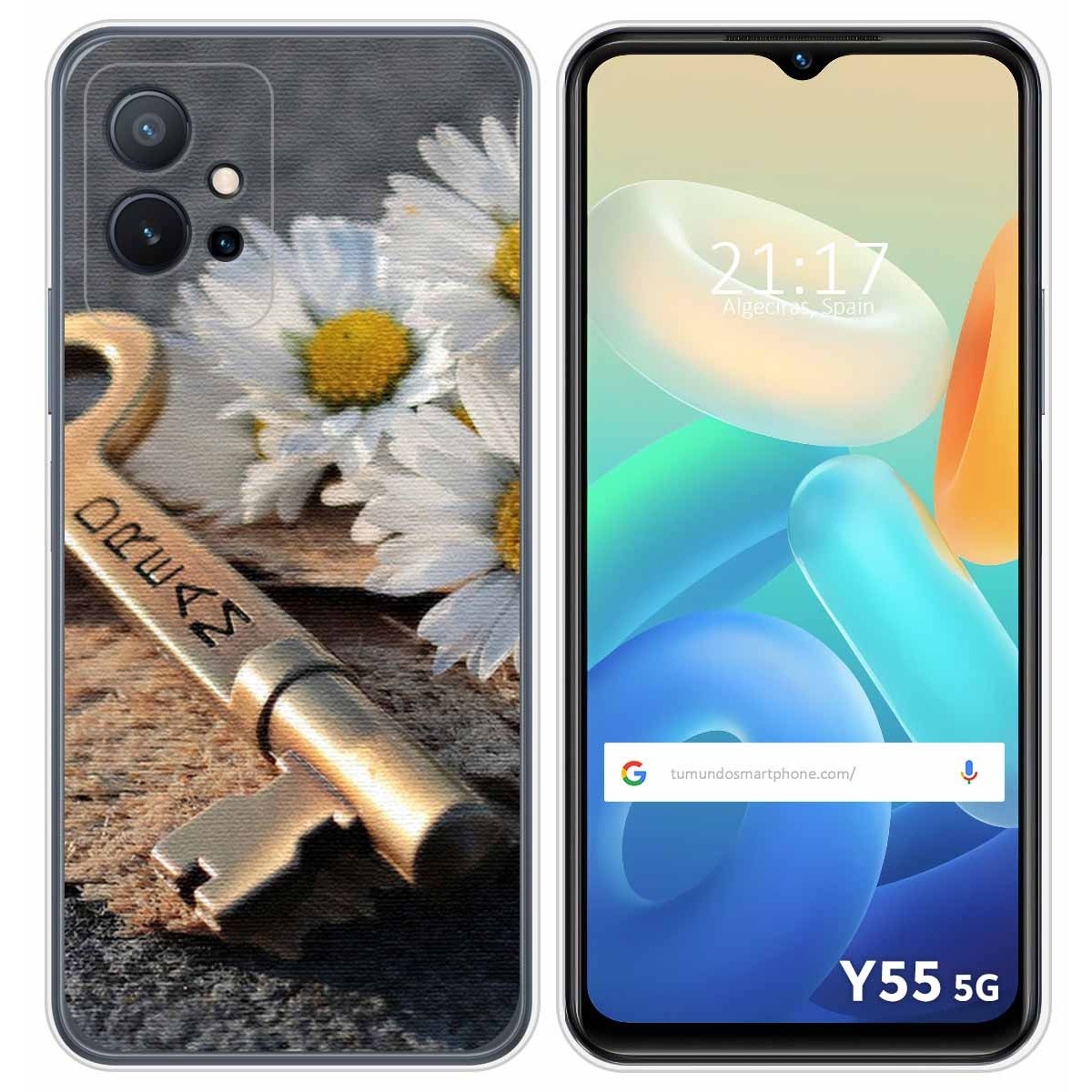 Funda Silicona para Vivo Y55 5G diseño Dream Dibujos