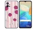 Funda Silicona para Vivo Y55 5G diseño Flores Vintage Dibujos